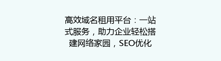 高效域名租用平台:一站式服务,助力企业轻松搭建网络家园,SEO优化首选!