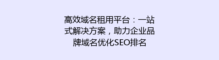 高效域名租用平台:一站式解决方案,助力企业品牌域名优化SEO排名