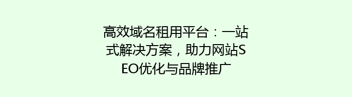高效域名租用平台：一站式解决方案，助力网站SEO优化与品牌推广